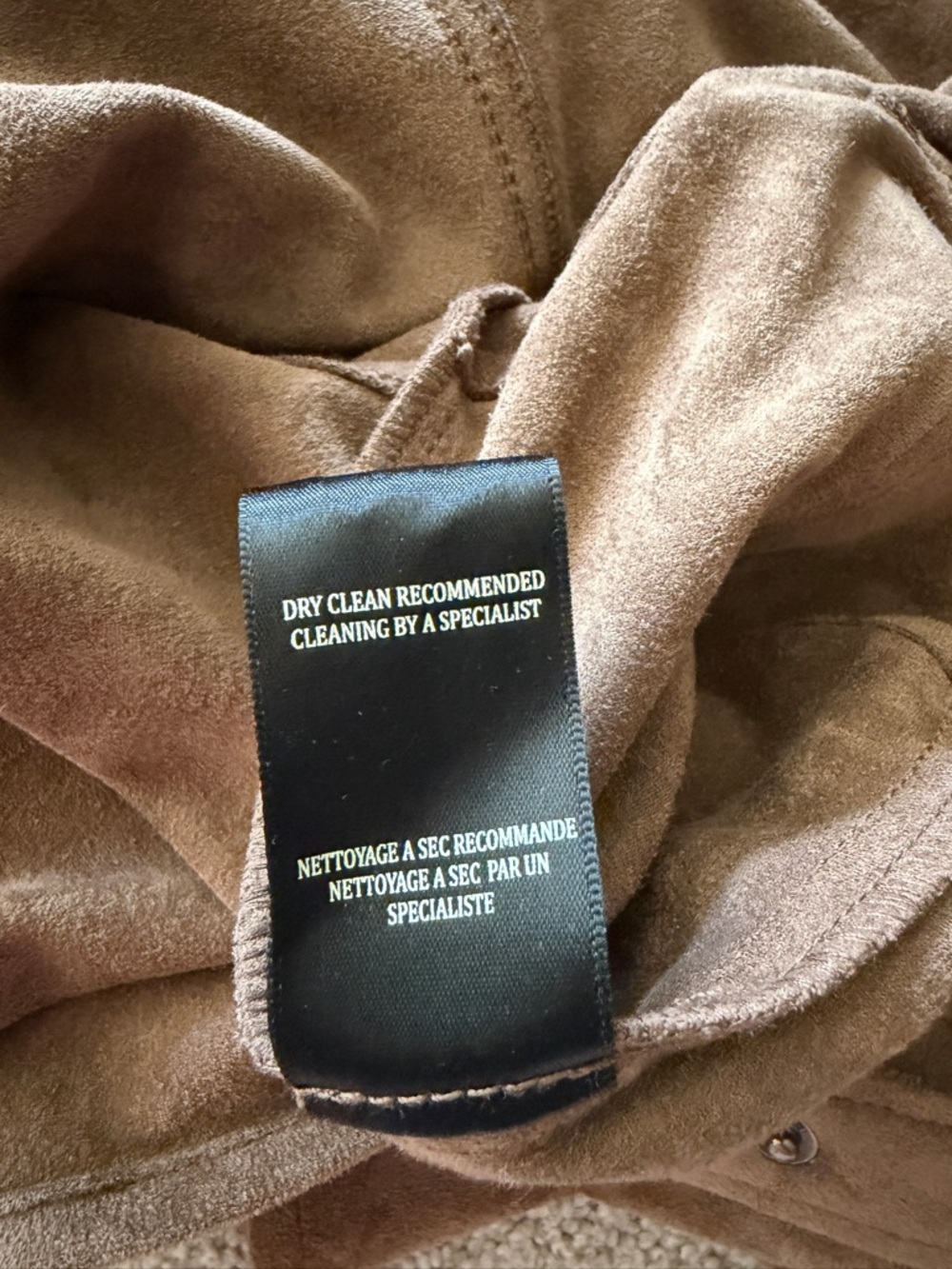 Blank NYC Faux Suede Fringe Shirt Jacket - M - Picture 6 of 7